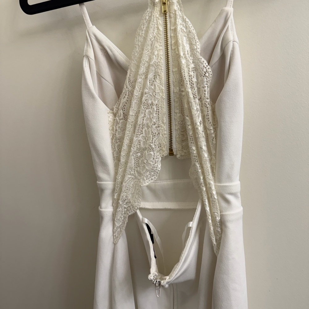 City Triangles White Layered Mini Dress - Picture 2 of 3